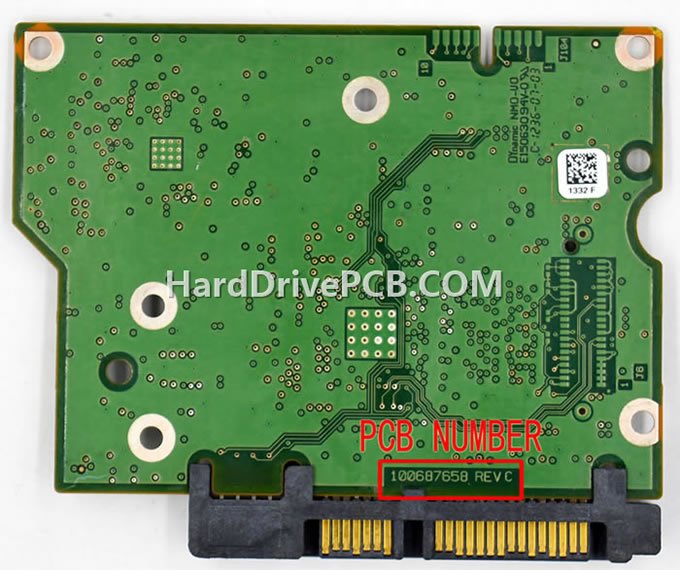 (image for) Seagate ST3000DM001 PCB 100687658