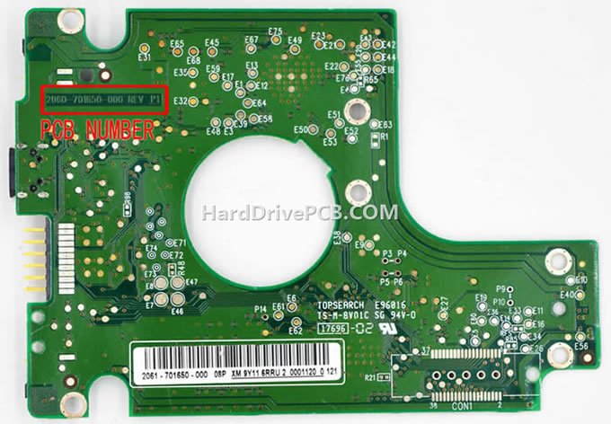 (image for) 2060-701650-000 WD PCB