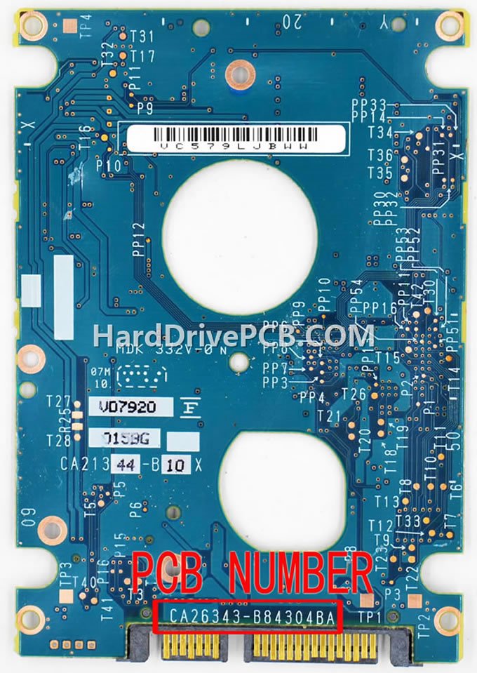 (image for) Fujitsu MHW2040BH PCB CA26343-B84304BA